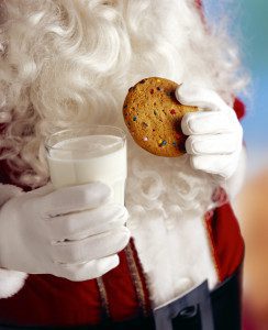 TipsfromTia.com Santa Claus with Milk And Cookies